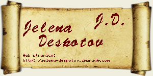 Jelena Despotov vizit kartica